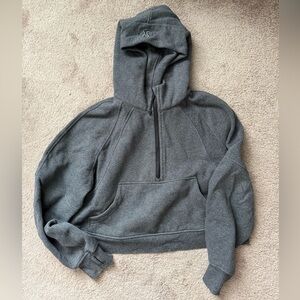 Lululemon Scuba Half Zip Charcoal Hoodie